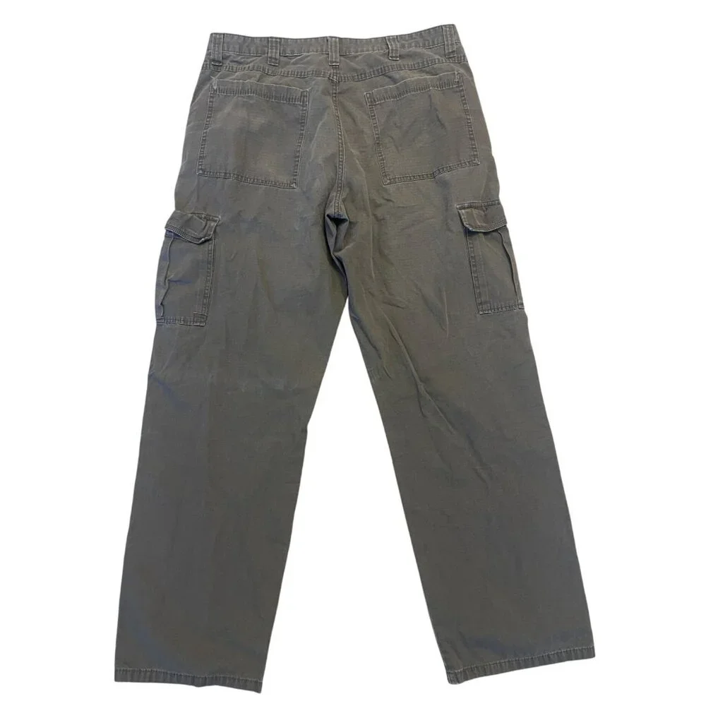 Vintage Wrangler Original cotton Cargo Pants - 36x32 - Flat Front Work Trousers